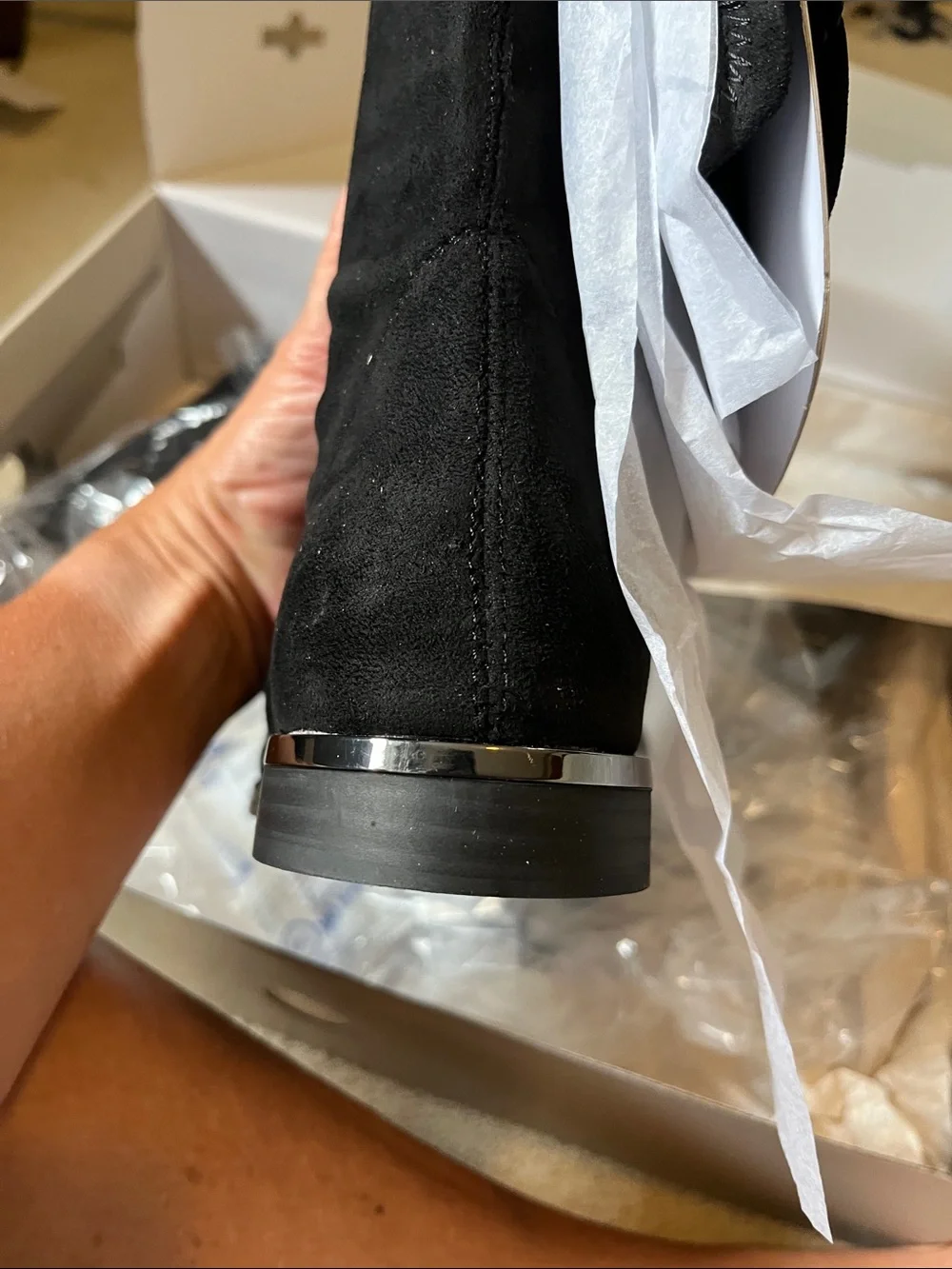 Marc Fisher Over-the-Knee Black Suede Boots